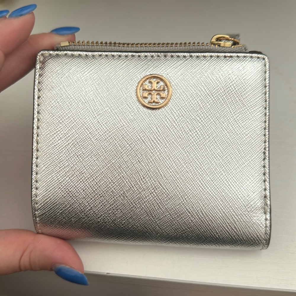 Tory Burch Metallic Wallet